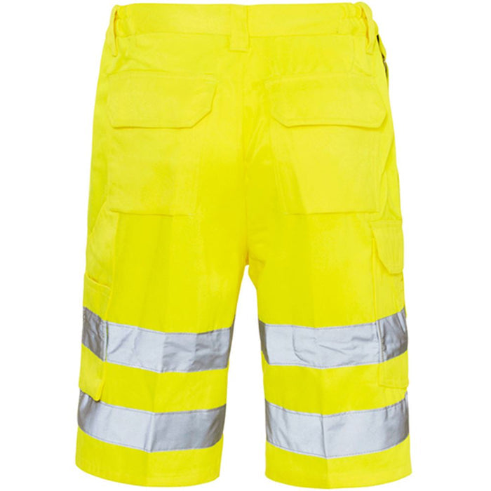 Supertouch Yellow Polycotton Hi Vis Shorts