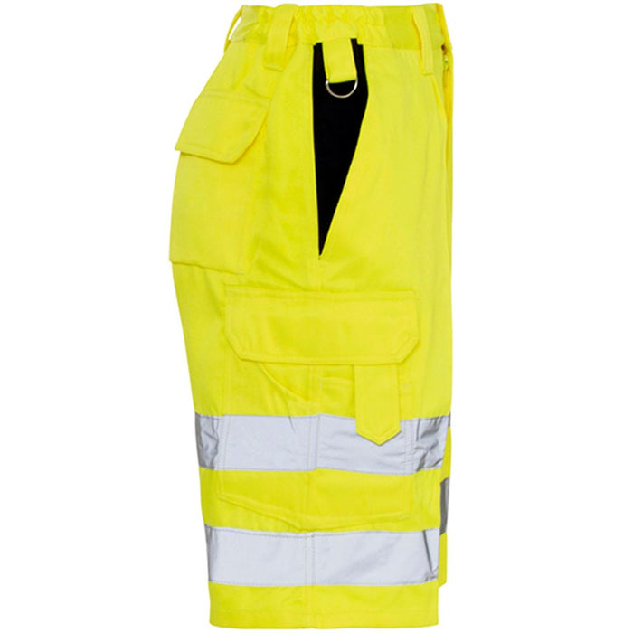 Supertouch Yellow Polycotton Hi Vis Shorts