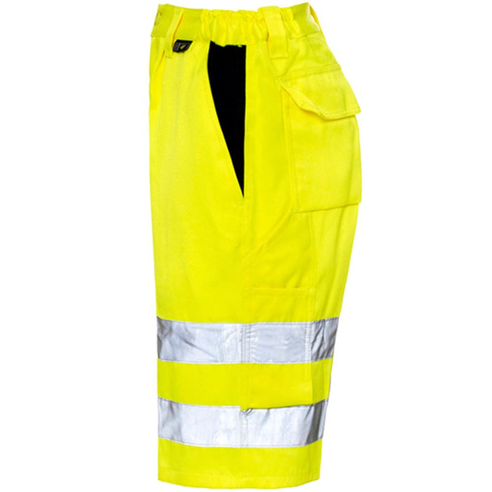 Supertouch Yellow Polycotton Hi Vis Shorts