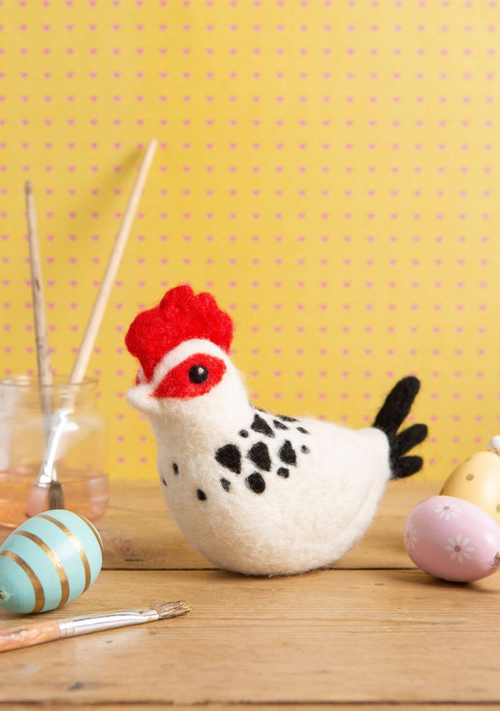Sussex Chicken Needle Felting Kit | Beginner Craft Kit
