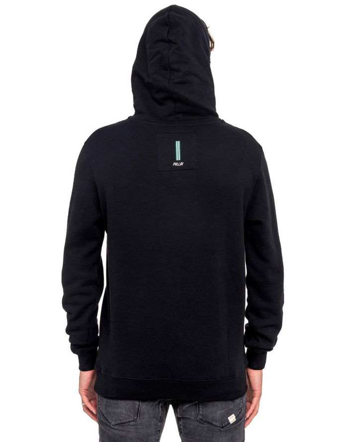 sweat homme à capuche palmblk PULLIN en coton