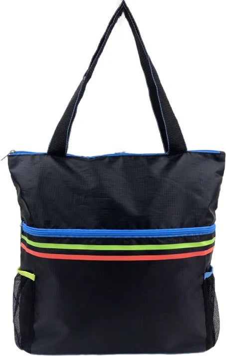 swim bag tote neon trims - neon