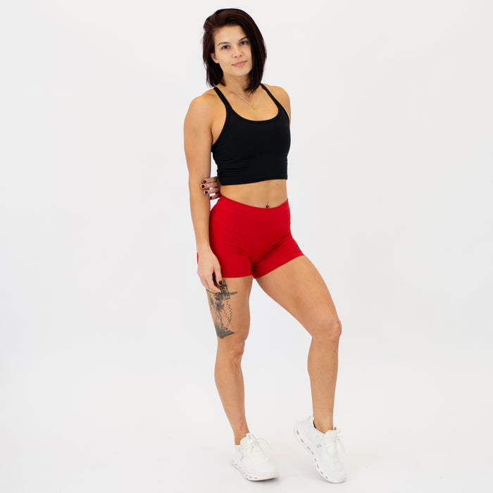Black Switch Up Baby Crop Tank - Fitted by FLEO - 3