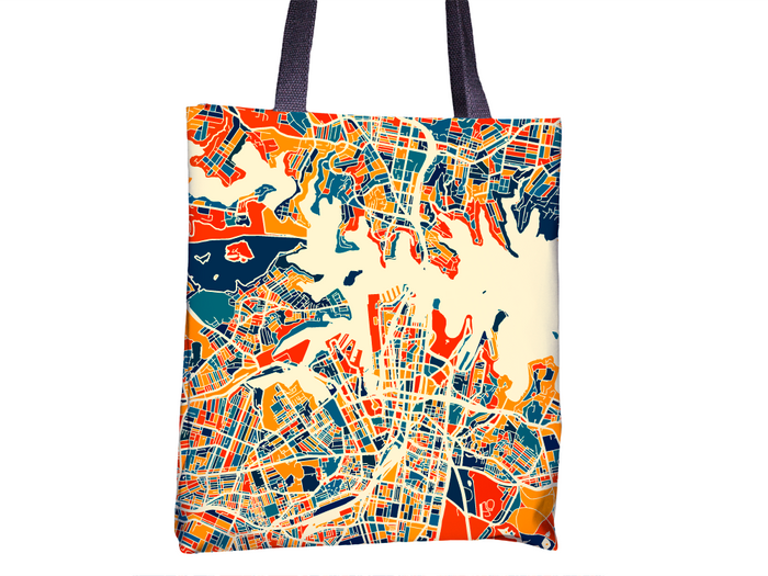 Sydney Map Tote Bag - Nsw Map Tote Bag 15x15