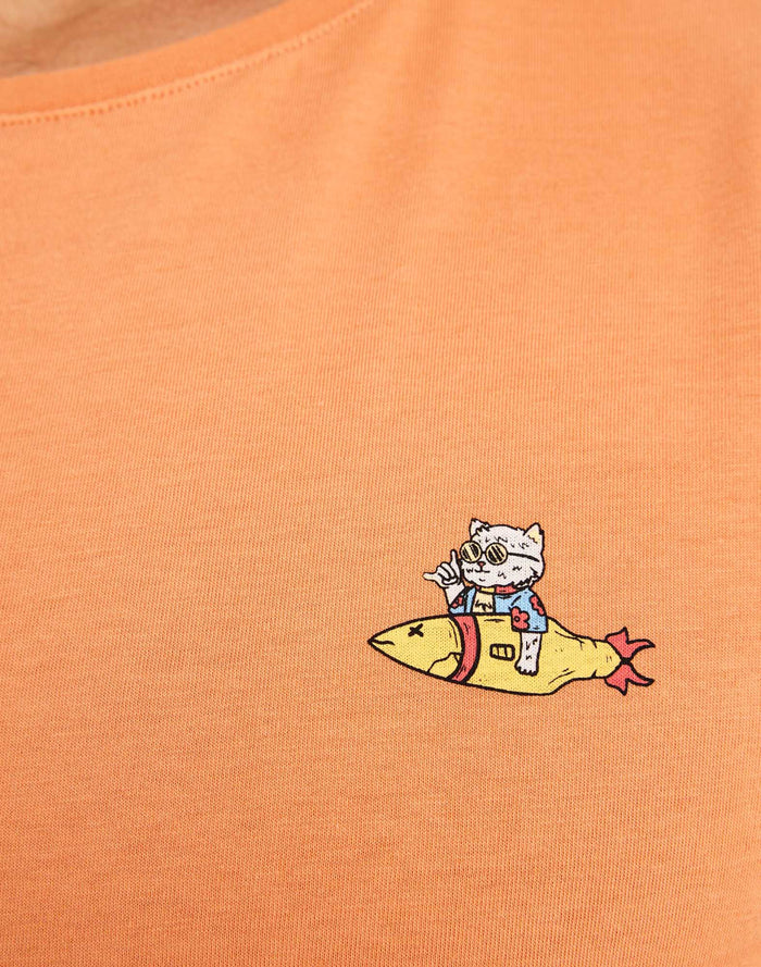 t-shirt catvibes PULLIN en coton