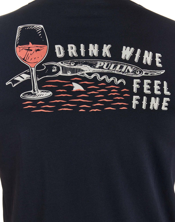 t-shirt feelfineblack PULLIN en coton