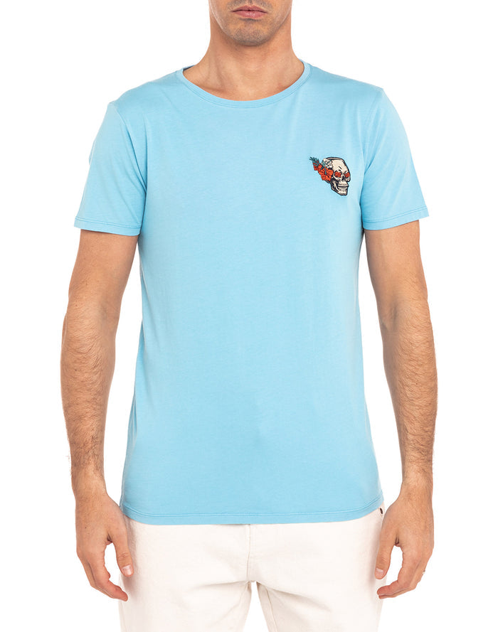 t-shirt flowskulldusk PULLIN en coton