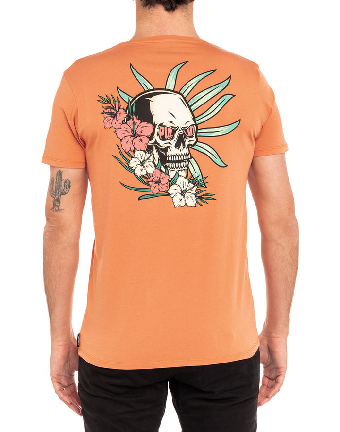 t-shirt flowskullmelon PULLIN en coton
