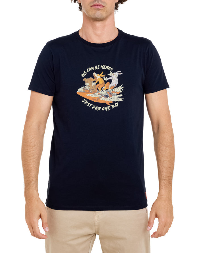 t-shirt heros PULLIN en coton