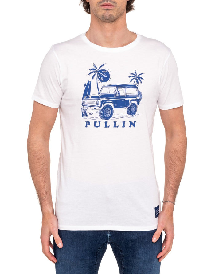 t-shirt homme emblemwht PULLIN en coton