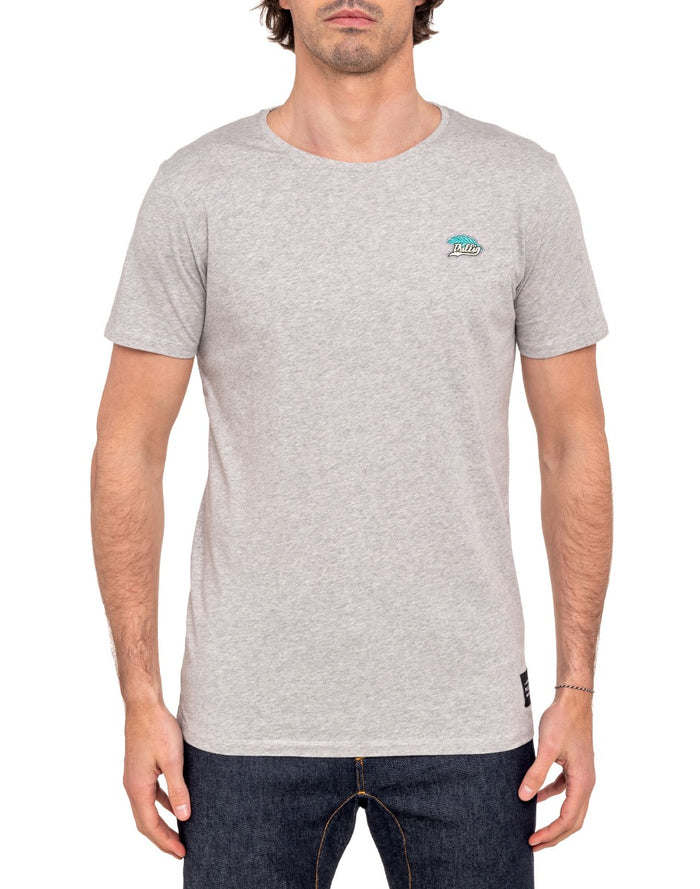 t-shirt homme patchpalmgrey PULLIN en coton