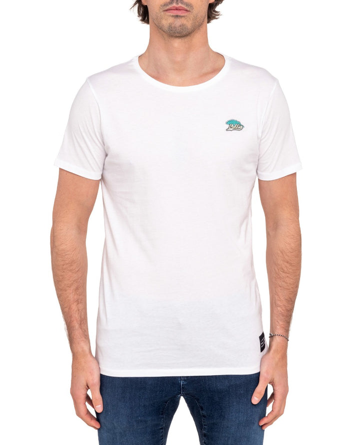 t-shirt homme patchpalmwht PULLIN en coton