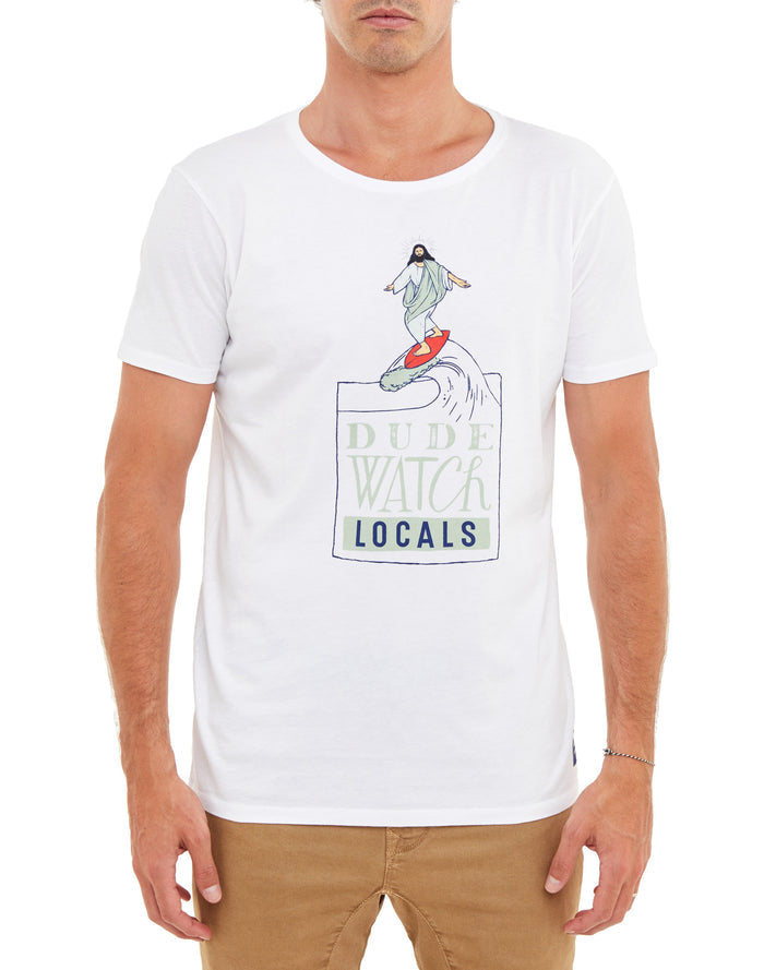 t-shirt localswht PULLIN en coton
