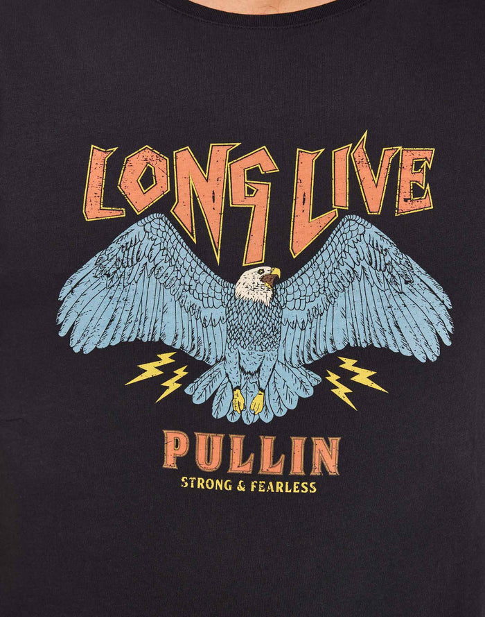 t-shirt longlive PULLIN en coton