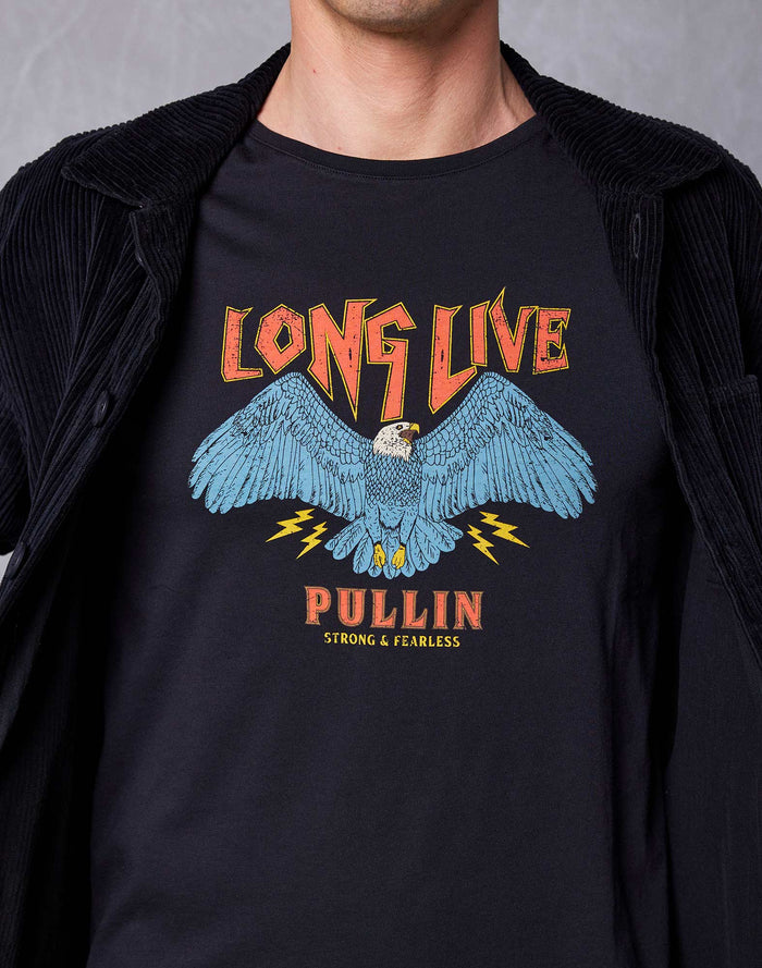 t-shirt longlive PULLIN en coton