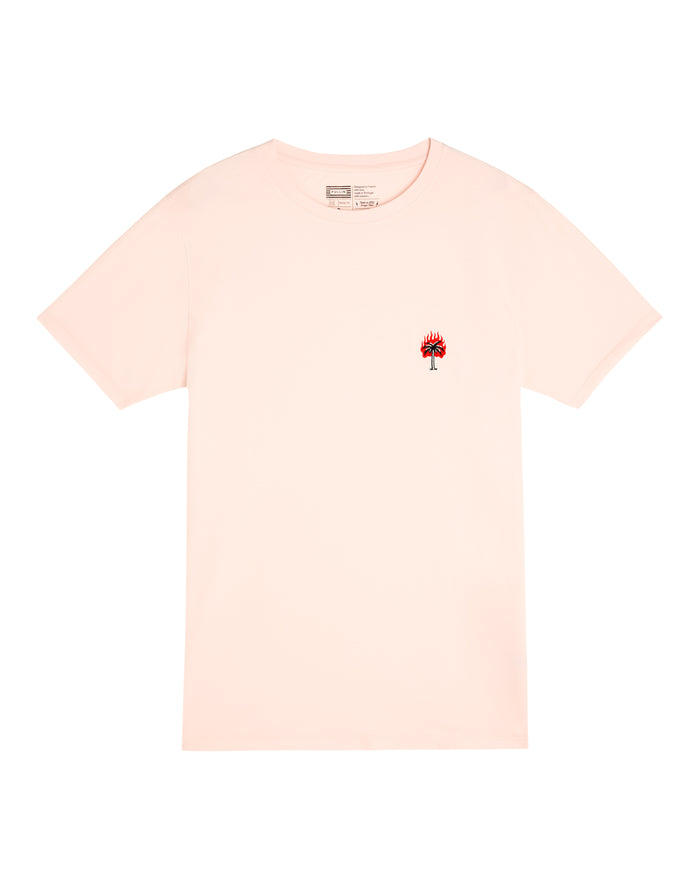 t-shirt patchburningrose PULLIN en coton