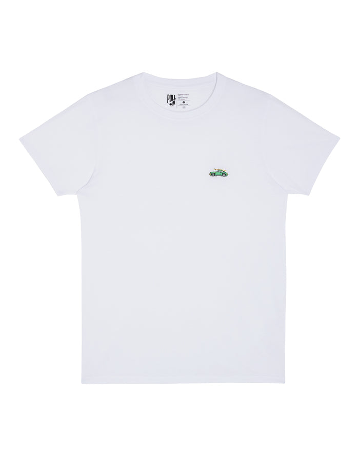 t-shirt patchcalifwhite PULLIN en coton