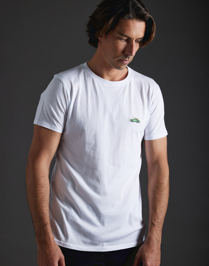 t-shirt patchcalifwhite PULLIN en coton