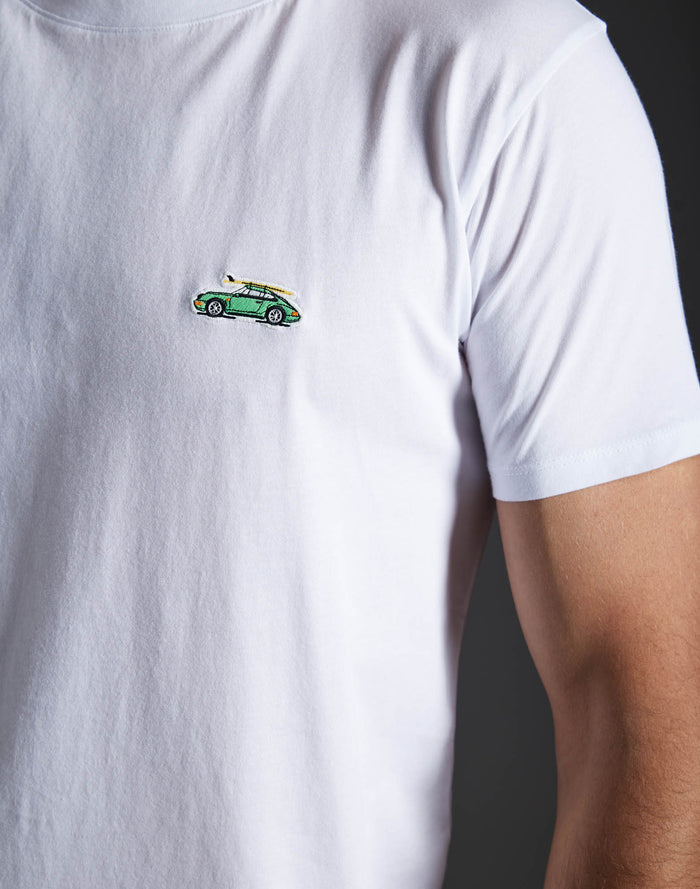 t-shirt patchcalifwhite PULLIN en coton
