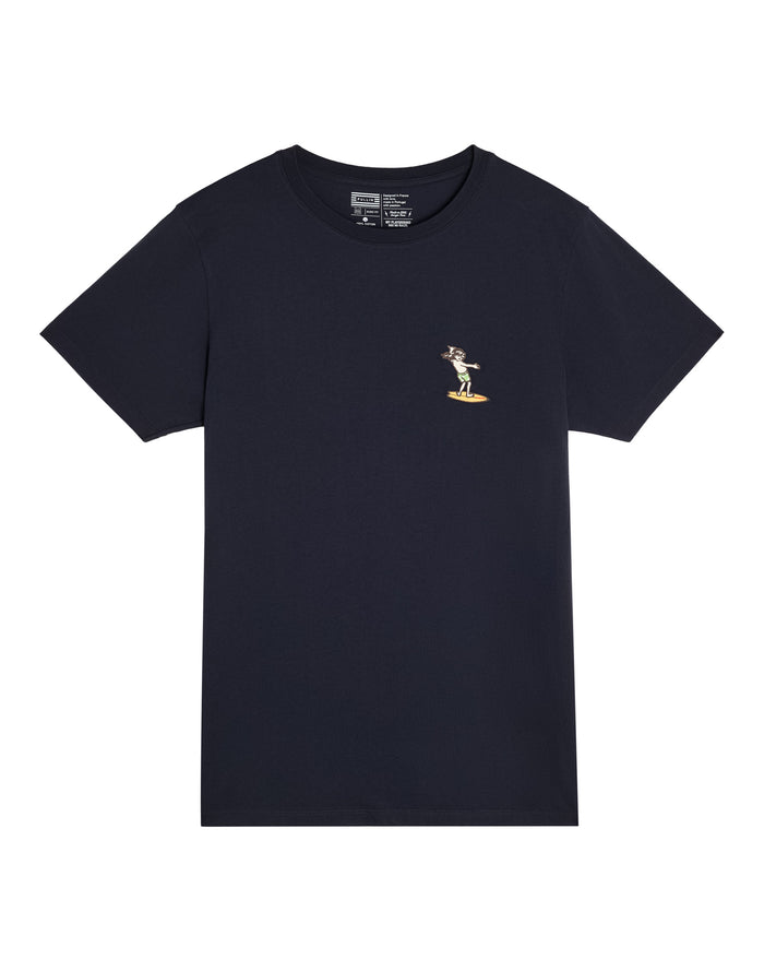 t-shirt patchchillsurfdknavy PULLIN en coton