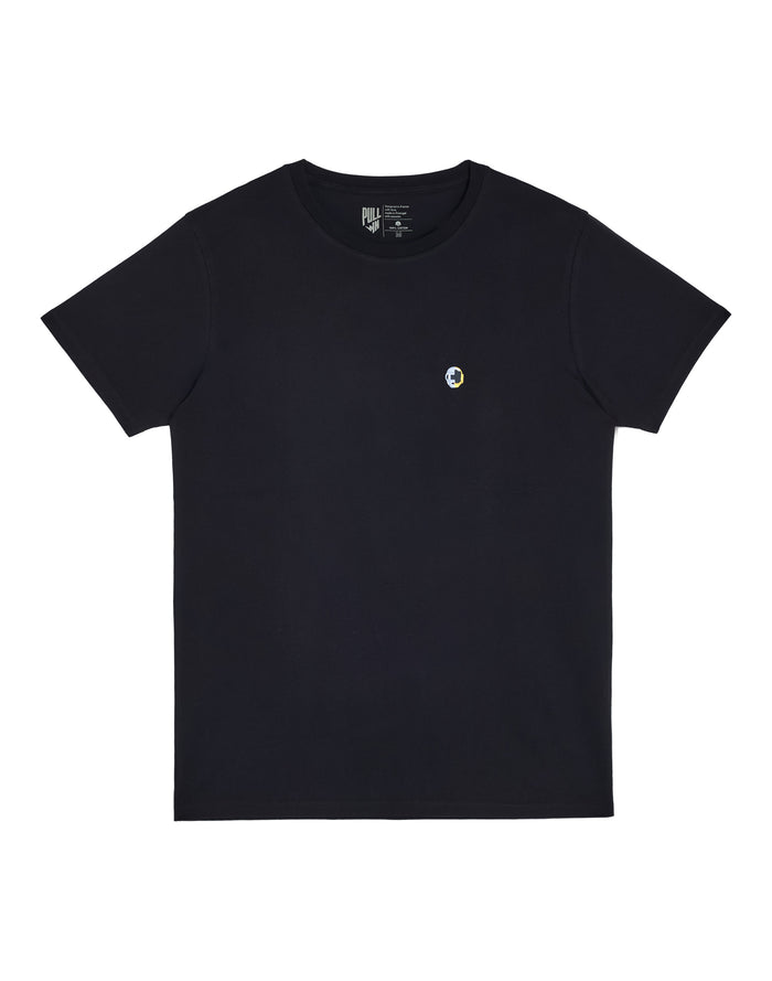 t-shirt patchlegendblack PULLIN en coton