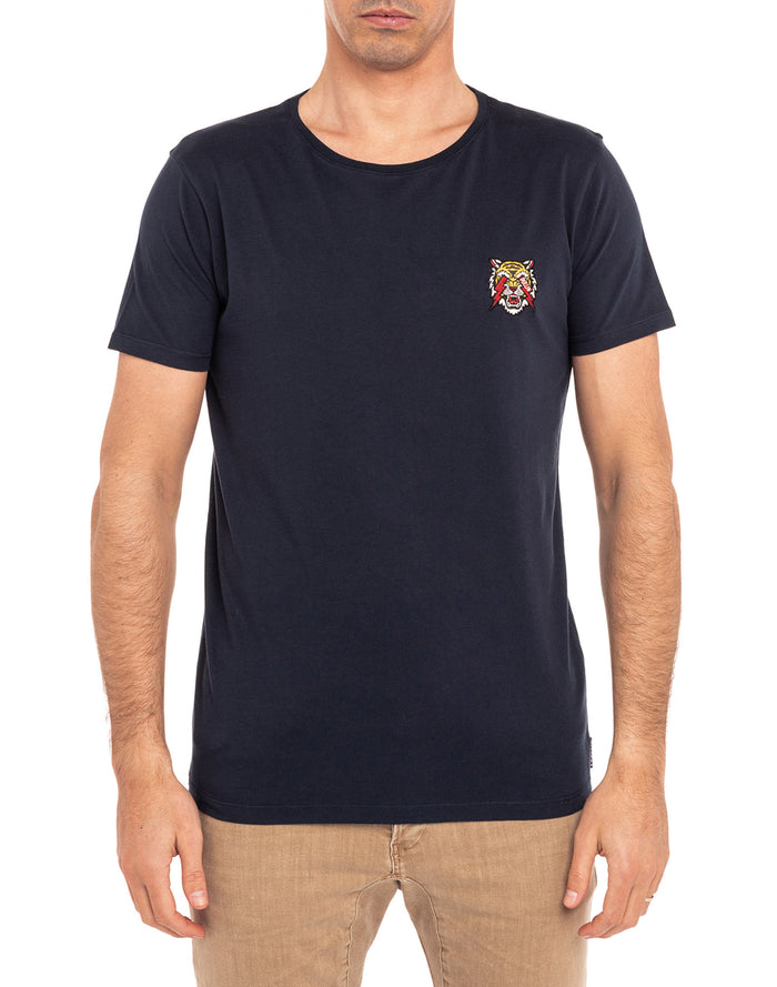 t-shirt patchtigerbolt PULLIN en coton