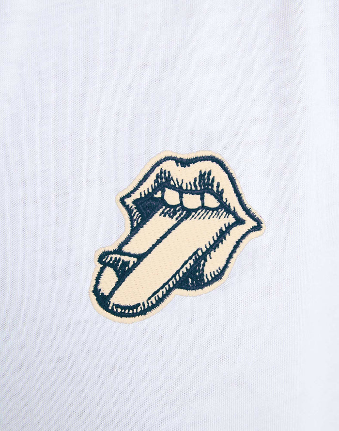 t-shirt patchtongsurfwhite PULLIN en coton