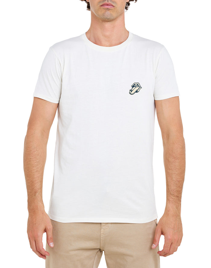 t-shirt patchtongsurfwhite PULLIN en coton