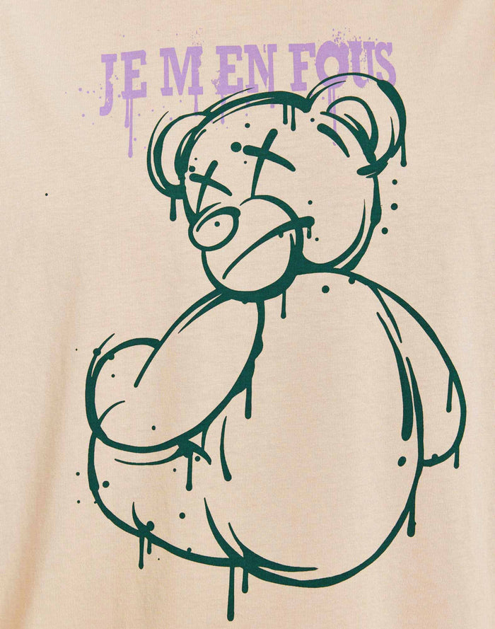 t-shirt relaxfakes PULLIN en coton