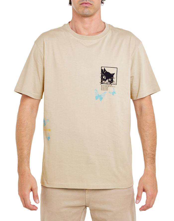 t-shirt relaxlovecats PULLIN en coton