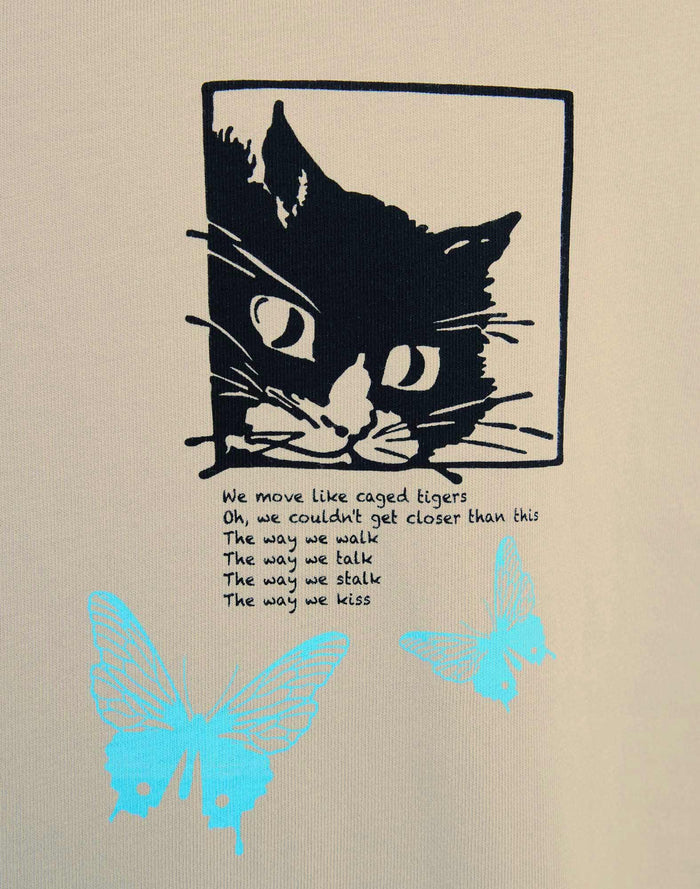 t-shirt relaxlovecats PULLIN en coton