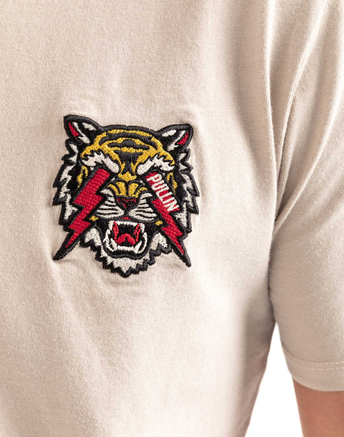 t-shirt tigerboltgray PULLIN en coton