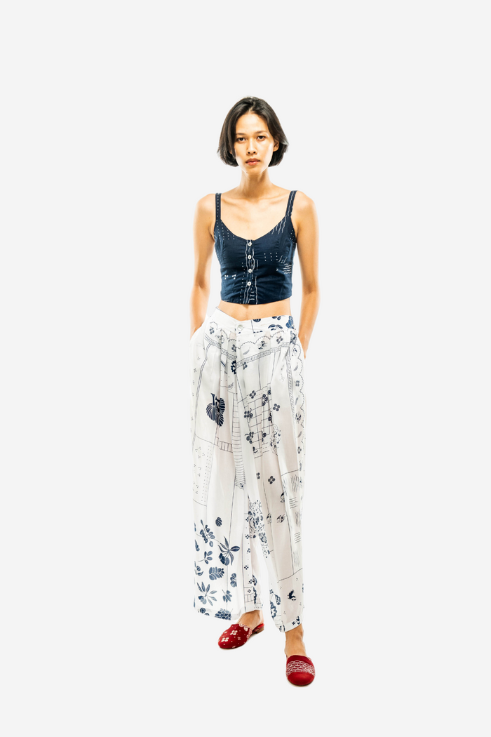 "Tambal" - Two Buttons Maxi Pants
