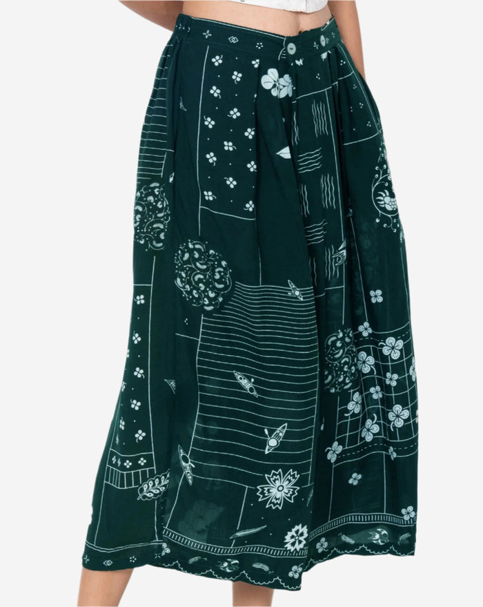 "Tambal" - Two Buttons Midi Pants