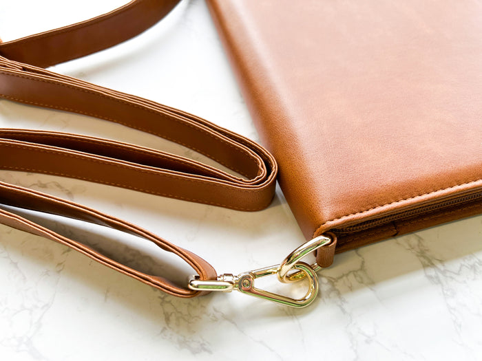 Tan Ministry Organizer with a Strap - Tetragrammaton
