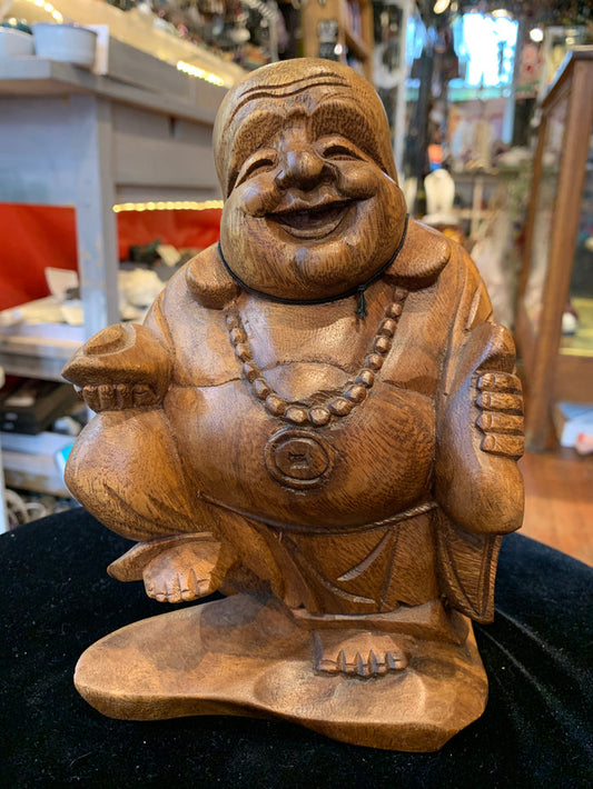 Teak Abundance Buddha