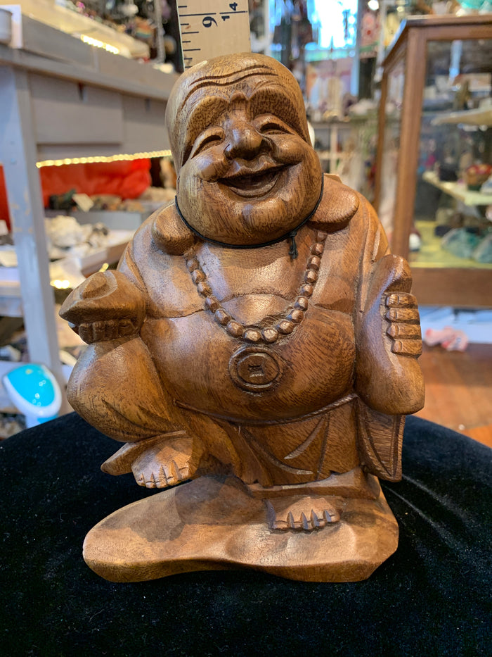 Teak Abundance Buddha