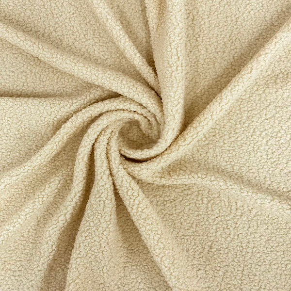 Terry Knit Faux Wool Boucle Fabric - Fashion Fabrics LLC