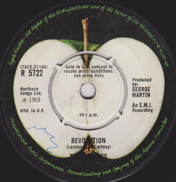 The Beatles - Hey Jude / Revolution (7", Single) [UK] 1st (Very Good Plus (VG+))