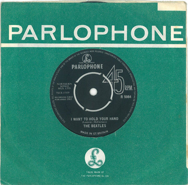 The Beatles - I Want To Hold Your Hand (7", Single) [UK] 1st (Very Good Plus (VG+))