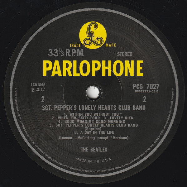 The Beatles - Sgt. Pepper's Lonely Hearts Club Band (LP) [US] 2017 RP