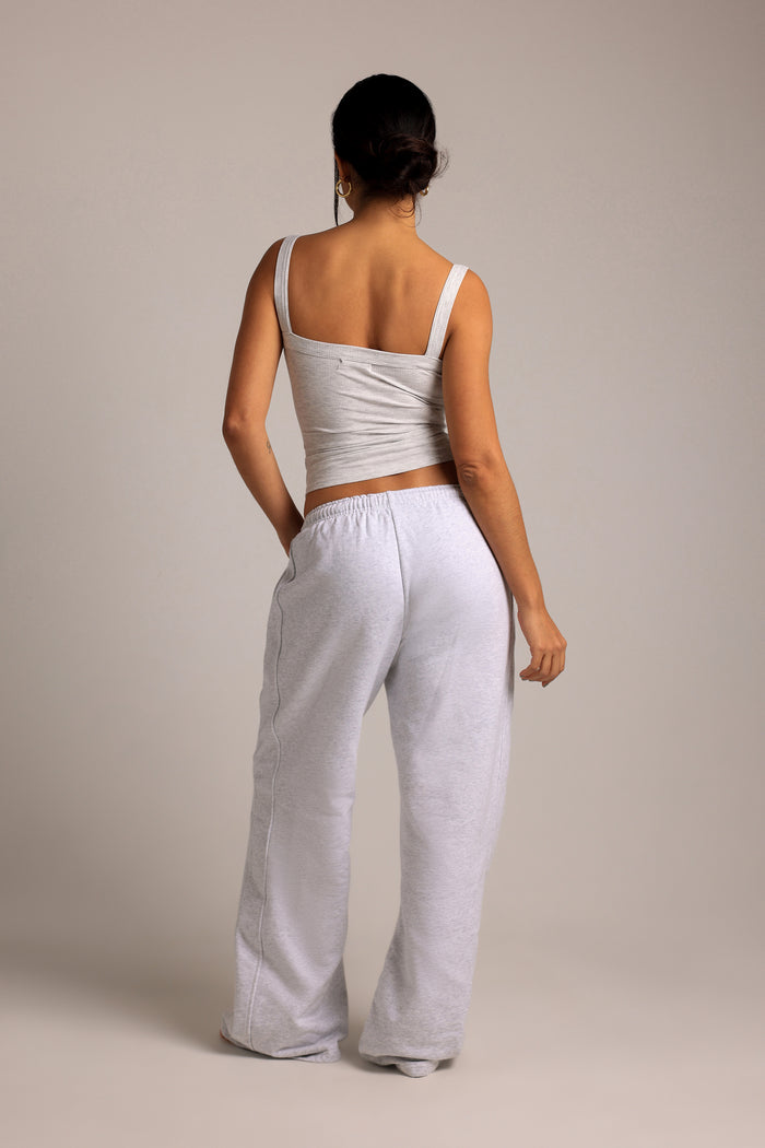 The Boyfriend Sweatpants - Light Heather Gray