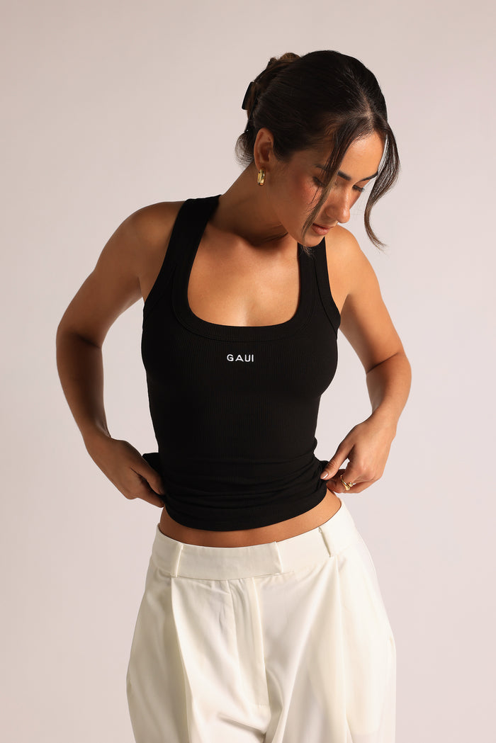 The Gaui T-Shape Tank Top - Black