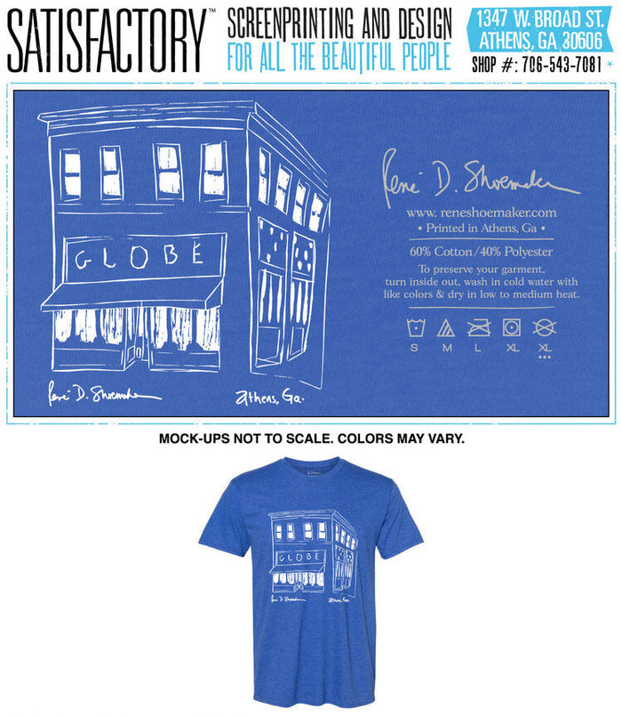"The Globe" T-Shirt by René Shoemaker