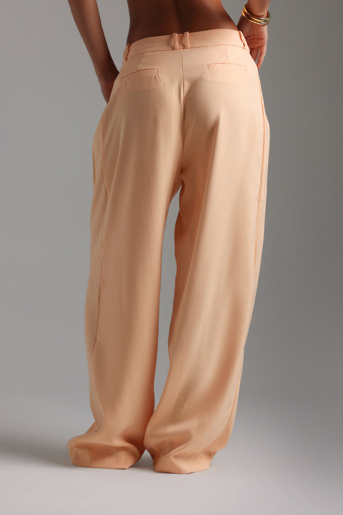 The Ivy Wide-Leg Trousers - Honeypeach