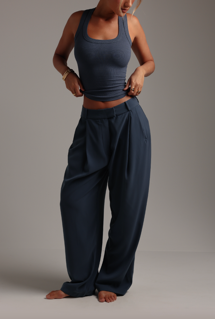 The Ivy Wide-Leg Trousers- Serene
