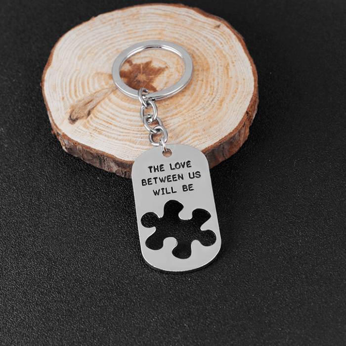 The Love Between Us Will Be Forever and Ever Puzzle Necklace