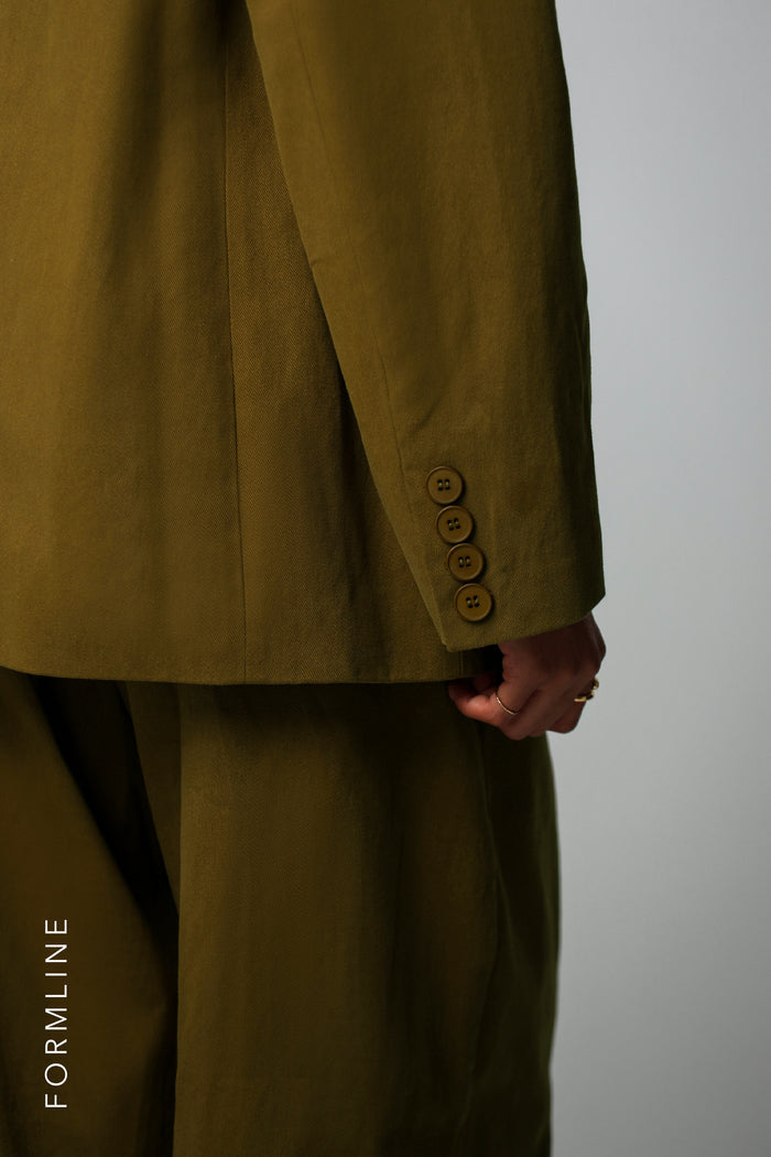 The Meridian Blazer - Olive Oil