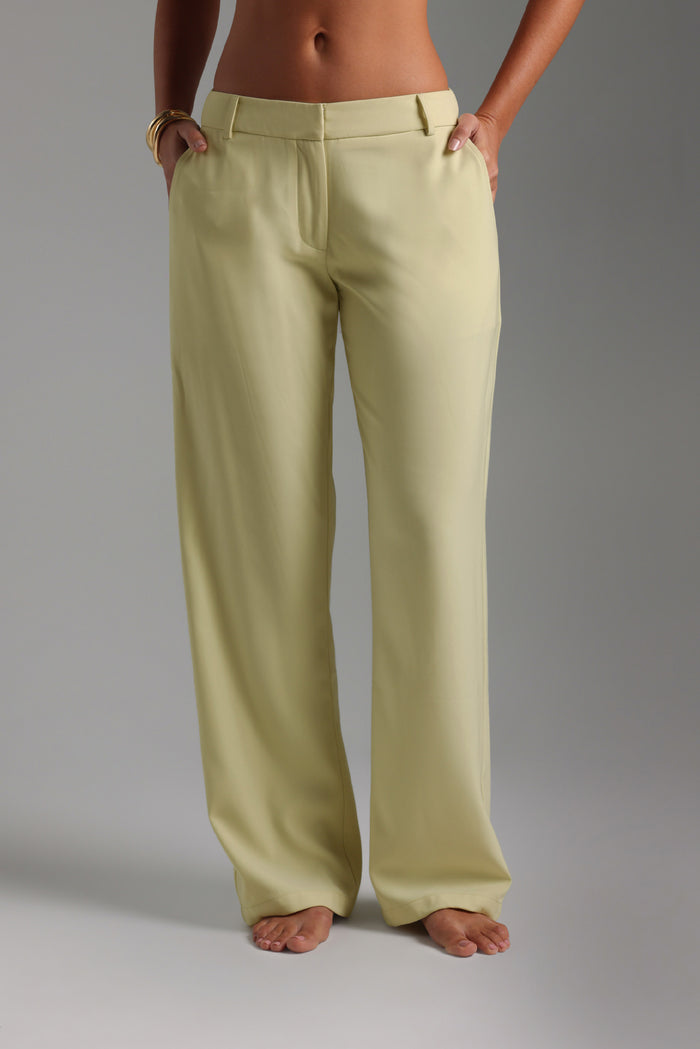 The Modern Straight Leg Trousers - Peppermint Tea
