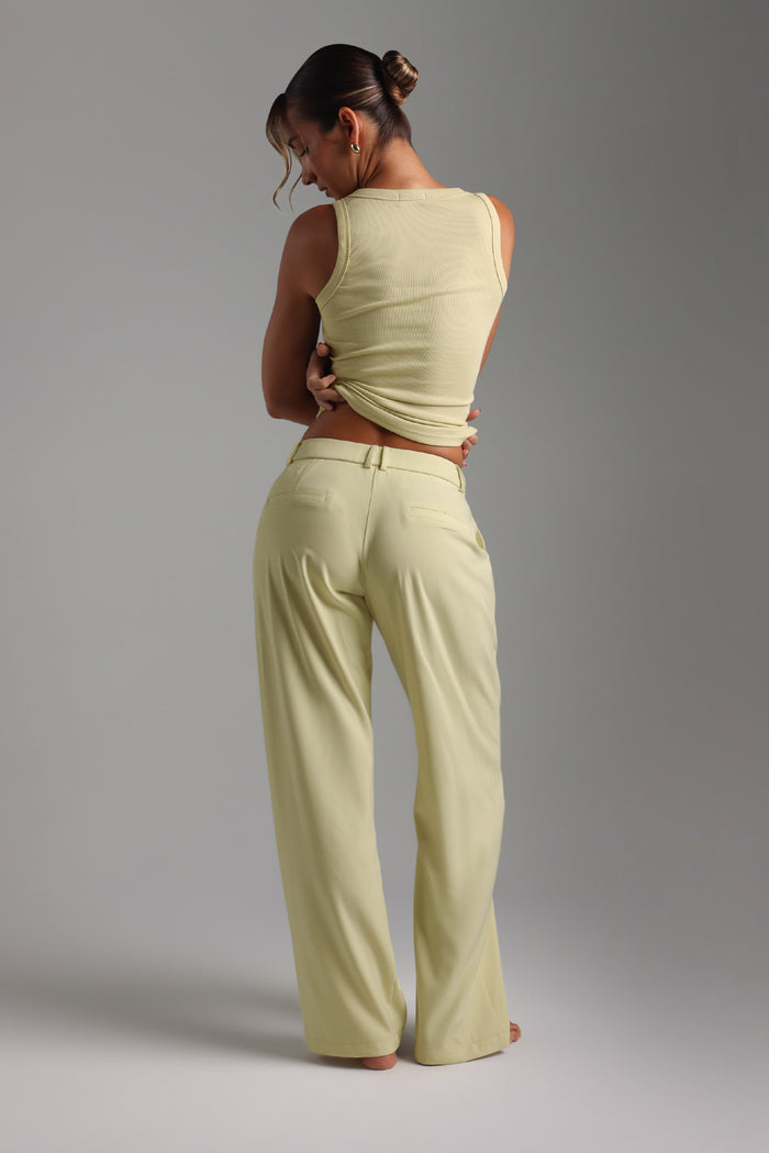 The Modern Straight Leg Trousers - Peppermint Tea